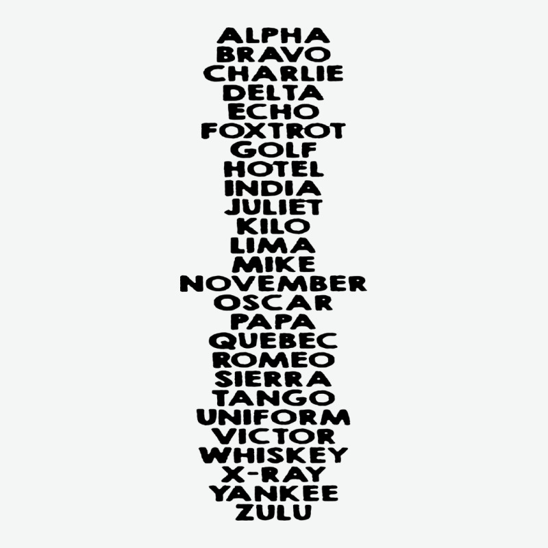 Phonetic Alphabet Urban Heavy Tee by artisFamous | Teevron