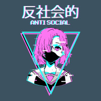 Antisocial Wave Anime Urban Heavy Tee | Teevron