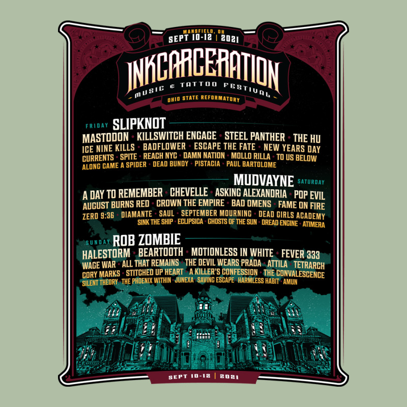 Face Mask Mansfield Ohio Inkcarceration Lineup Urban Heavy Tee by artisFamous | Teevron