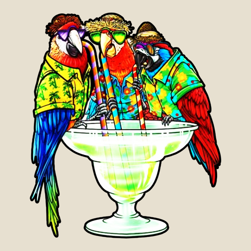 Parrots Drinking Margarita Hawaiian Urban Heavy Tee by artisFamous | Teevron