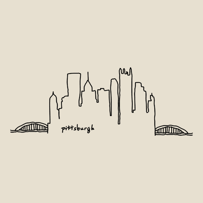 Pittsburgh Skyline City Urban Heavy Tee by artisFamous | Teevron