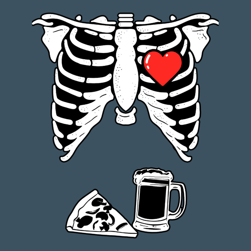 Dad Skeleton Halloween Beer Pizza Urban Heavy Tee by artisFamous | Teevron
