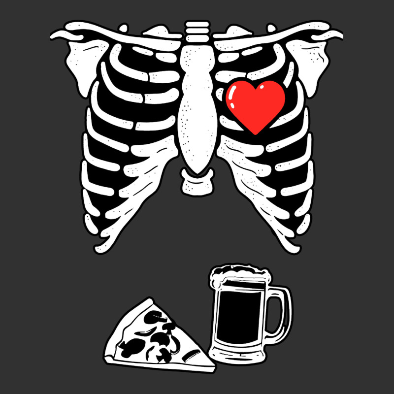 Dad Skeleton Halloween Beer Pizza Urban Heavy Tee by artisFamous | Teevron