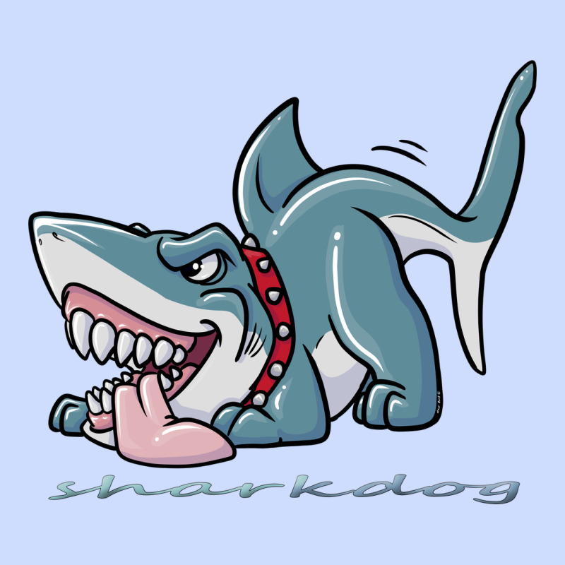 Sharkdog Sticker Urban Heavy Tee by artisFamous | Teevron