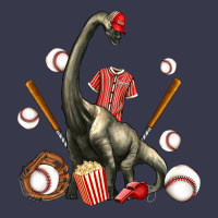 Brachiosaurus With Baseball Long Sleeve Tee | Teevron
