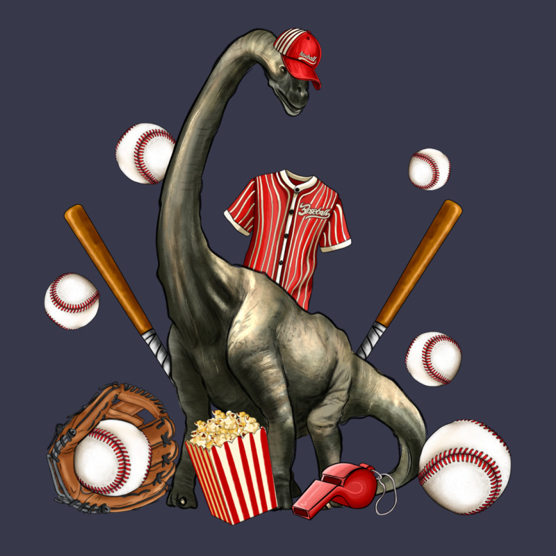 Brachiosaurus With Baseball Long Sleeve Tee by Artiststas | Teevron