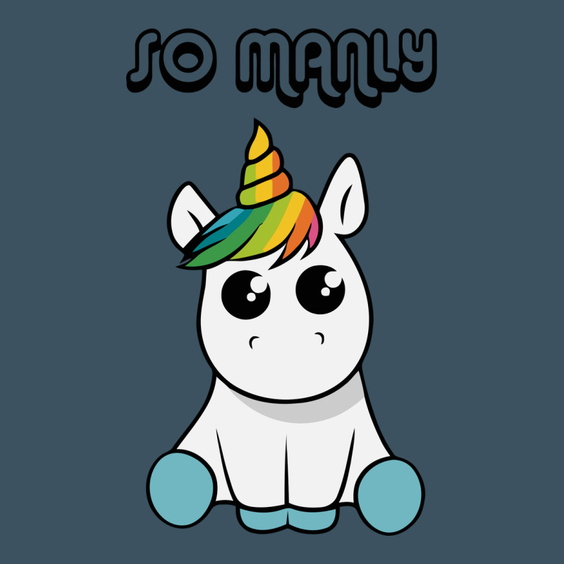 So Manly Funny Unicorn Urban Heavy Tee by artisFamous | Teevron