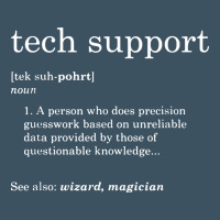 Funny Tech Support Definition Urban Heavy Tee | Teevron