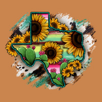 Texas Map Sunflower Cactus Serape Heavyweight Hoodie | Teevron