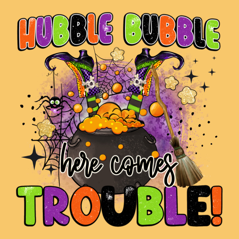 Kids Halloween Hubble Bubble Here Comes Trouble Vintage Hoodie by BarkalooDesign | Teevron