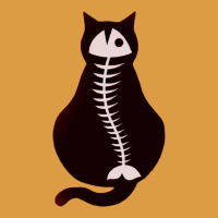Cat With Fish Bone Urban Heavy Tee | Teevron