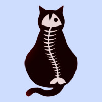 Cat With Fish Bone Urban Heavy Tee | Teevron