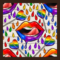Pride Lgbtq Lips And Heart Lollipop Seamless Patte Heavy Core Tee | Teevron