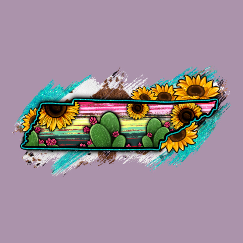 Tennessee Map Sunflower Cactus Serape Heavyweight Hoodie by RanaPortraitStore | Teevron