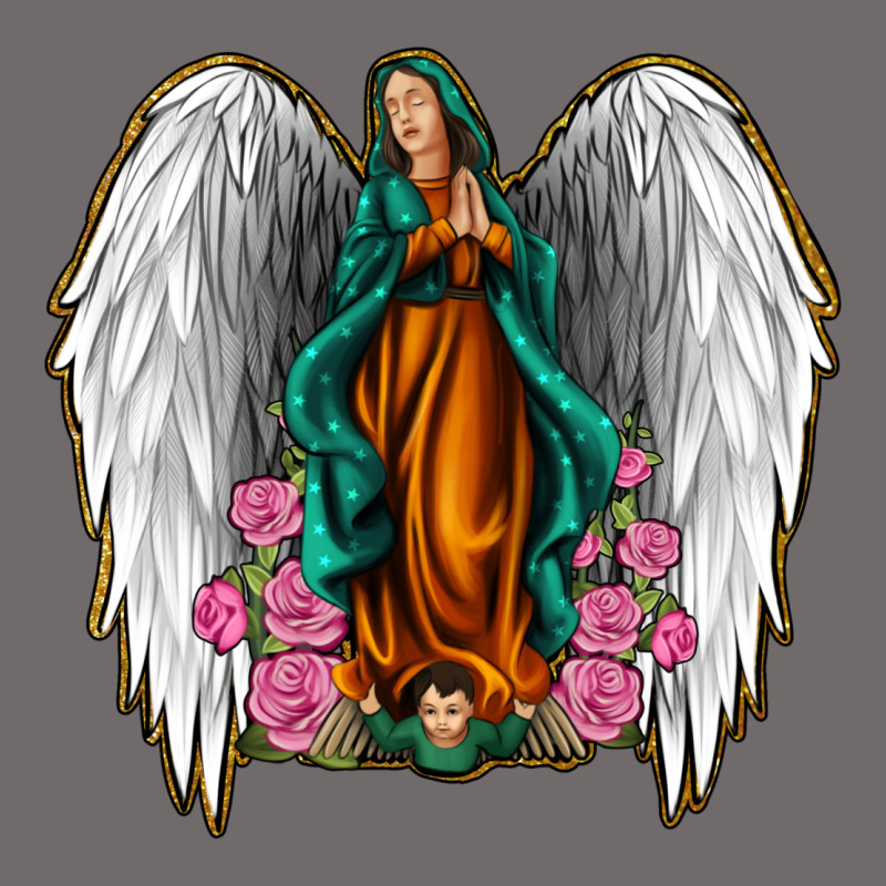 Angel Wing Lady Of Guadalupe Urban Heavy Tee by Jasminsmagicworld | Teevron