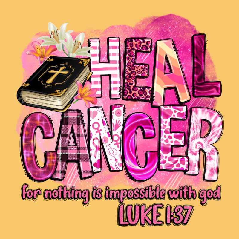 Heal Cancer For Nothing Is Impossible With God Vintage Hoodie by BarkalooDesign | Teevron