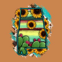 Alabama Map Sunflower Cactus Serape Heavyweight Hoodie | Teevron