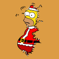 Homer Claus Christmas Urban Heavy Tee | Teevron