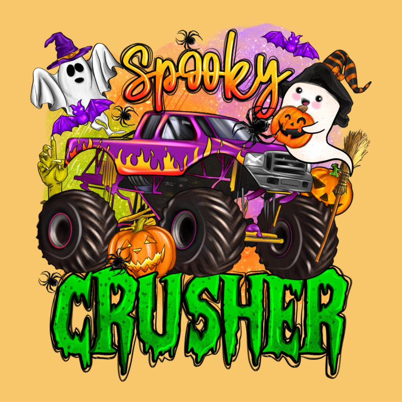 Spooky Crusher Monster Truck Vintage Hoodie by BarkalooDesign | Teevron