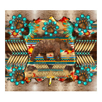bear native animal  pelt  tumbler | Teevron