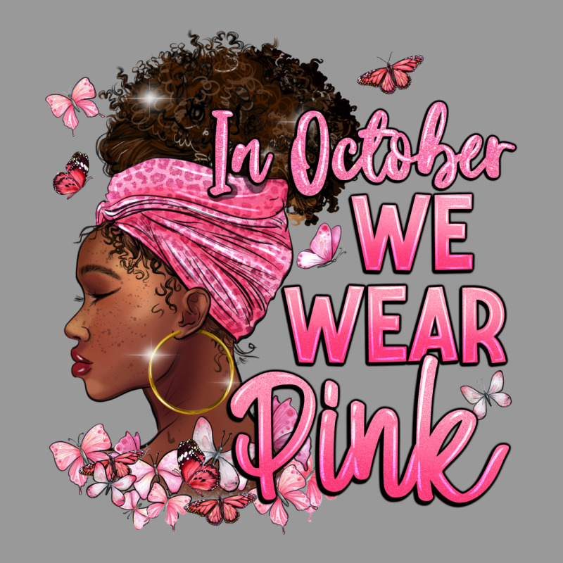 In October We Wear Pink Vintage Hoodie by BarkalooDesign | Teevron