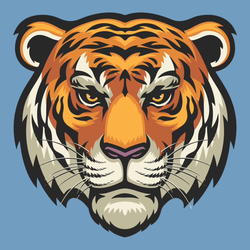 Tiger Vector Face Urban Heavy Tee by artisFamous | Teevron