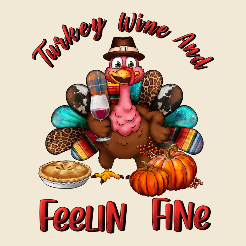 Turkey Wine And Feelin Fine Premium Tee by BundleAndBundleShop | Teevron