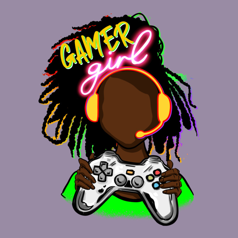 Black Gamer Girl Classic Tee by FaDigitalArtStudio | Teevron