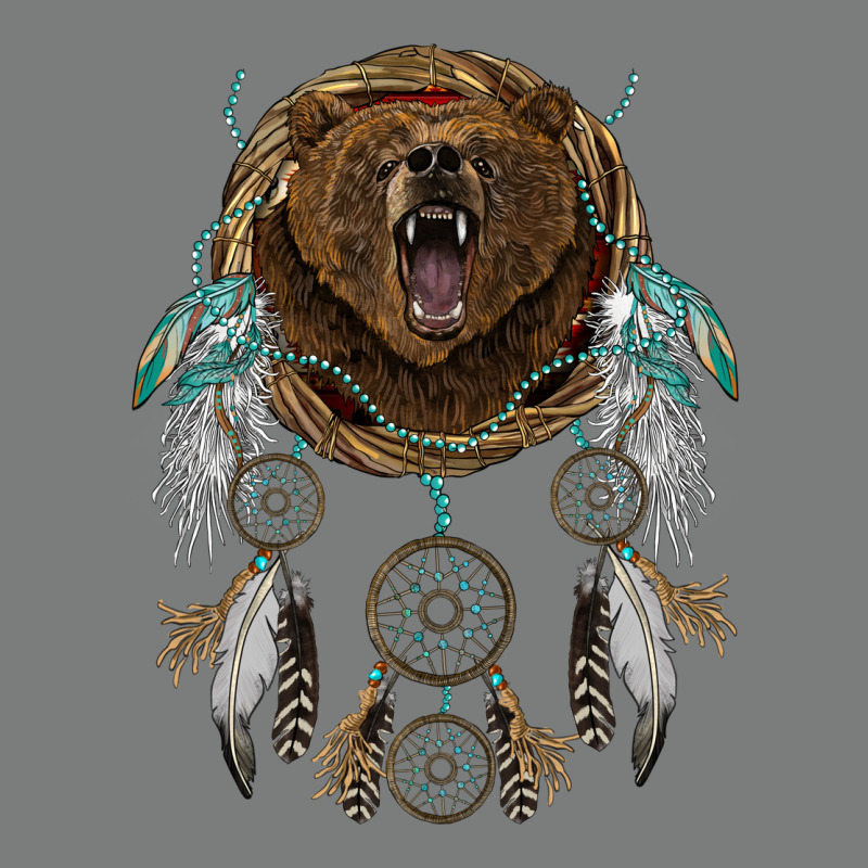 Bear  Native Dreamcatcher Premium Hoodie by BarkalooDesign | Teevron