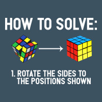 Youth Rubiks Cube Rotate The Sides To The Position Shown Cube Urban Heavy Tee | Teevron