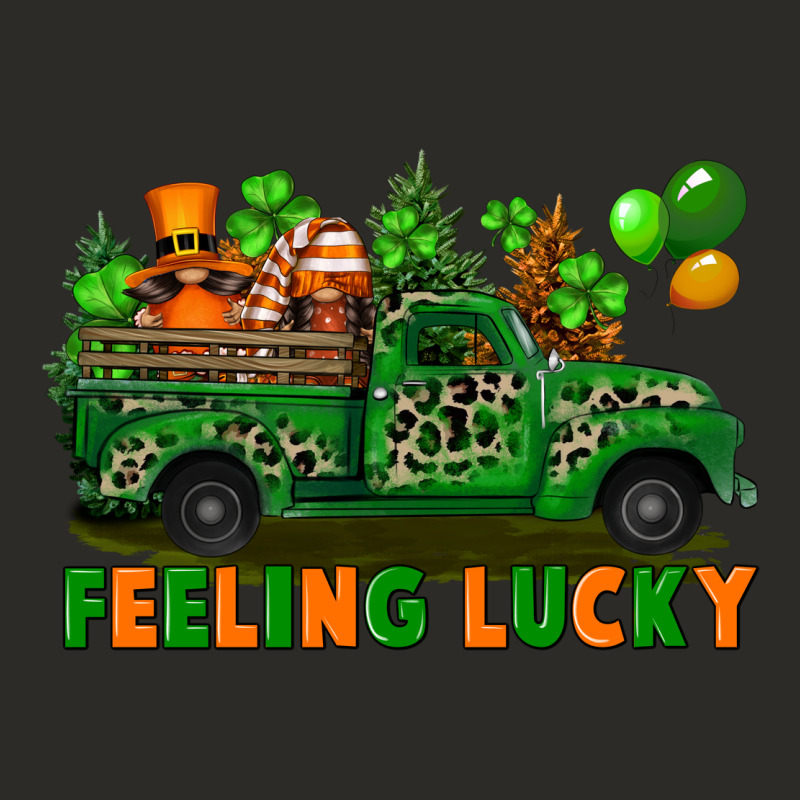 Feeling Lucky With Gnomes On Truck Heavy Core Tee by FaDigitalArtStudio | Teevron