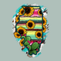 Illinois Map Sunflower Cactus Serape Heavyweight Hoodie | Teevron