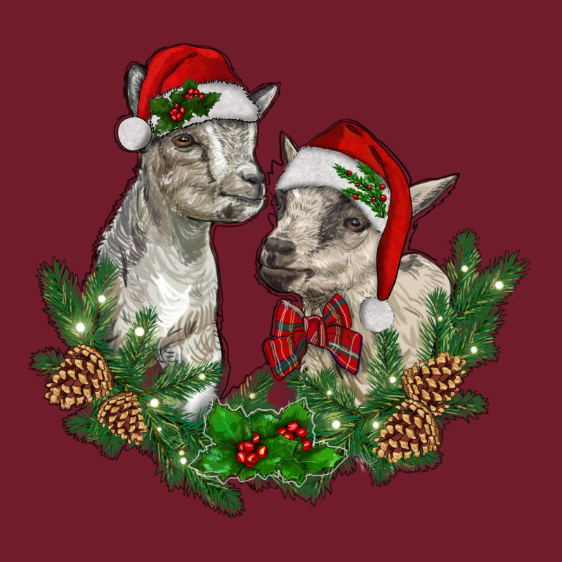 Christmas Baby Goats Zipper Hoodie by RanaPortraitStore | Teevron