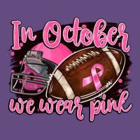 In October We Wear Pink With Football Vintage Hoodie | Teevron