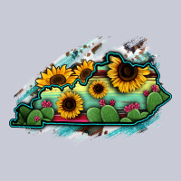 Kentucky Map Sunflower Cactus Serape Heavyweight Hoodie | Teevron
