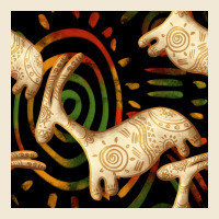 African Ethnic Animal Seamless Pattern Premium Tee | Teevron