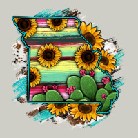 Missouri Map Sunflower Cactus Serape Heavyweight Hoodie | Teevron