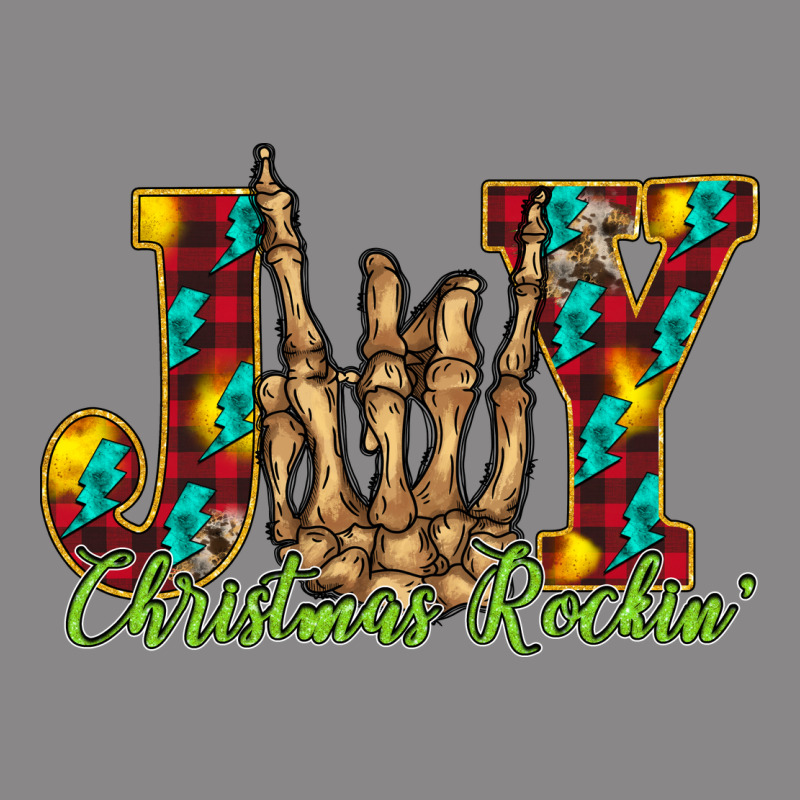 Joy Christmas Rockin Vintage Tee by CowhideDigitalArt | Teevron