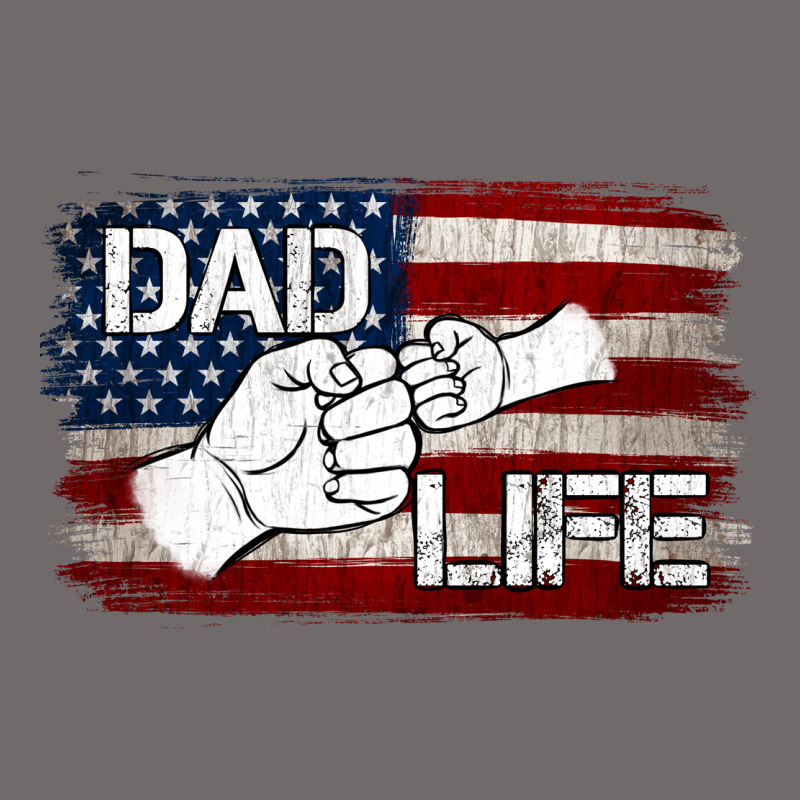 Dad Life With American Flag Urban Heavy Tee by Jasminsmagicworld | Teevron