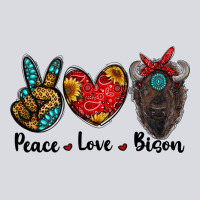 Peace Love Bison Zipper Hoodie | Teevron