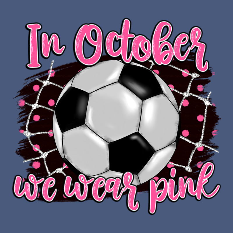 In October We Wear Pink Soccer Vintage Hoodie by BarkalooDesign | Teevron