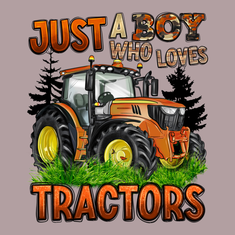 Just A Boy Who Loves Tractors Vintage Hoodie by BarkalooDesign | Teevron