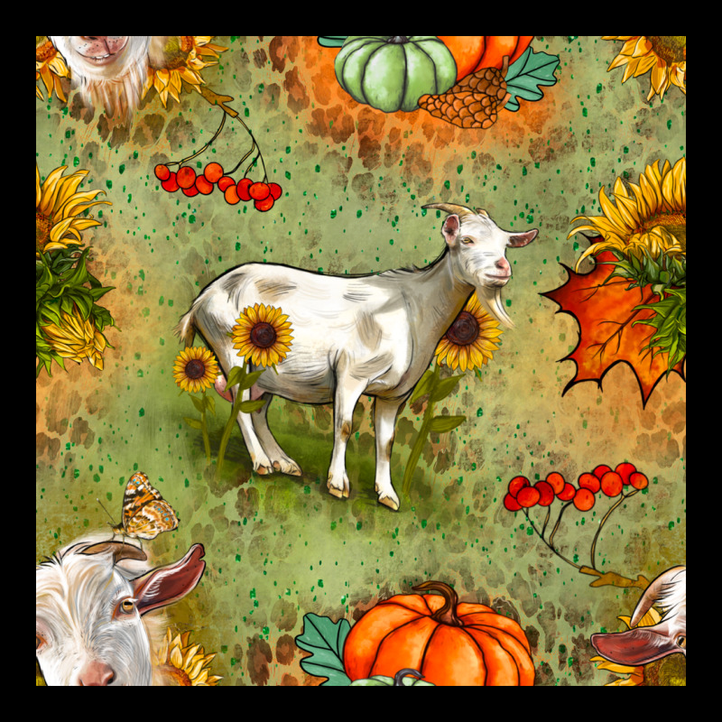 Fall Goats Seamless Pattern Premium Tee by BundleAndBundleShop | Teevron