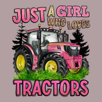 Just A Girl Who Loves Tractors Vintage Hoodie | Teevron