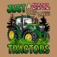 Just A Girl Who Loves Tractors Vintage Hoodie | Teevron