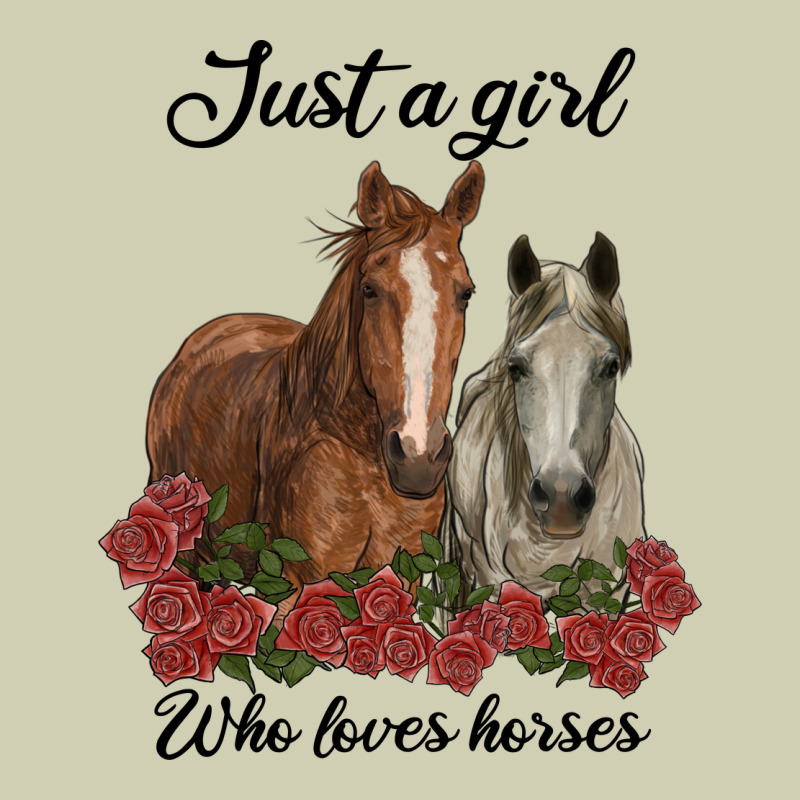 Just A Girl Who Loves Horses No Background Heavy Core Tee by RanaPortraitStore | Teevron