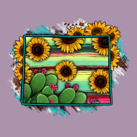 Wyoming Map Sunflower Cactus Serape Heavyweight Hoodie | Teevron