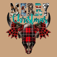 Merry Christmas Bull Skull Vintage Tee | Teevron