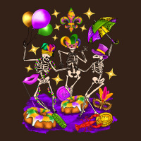 Mardi Gras Skeletons Heavy Core Tee | Teevron