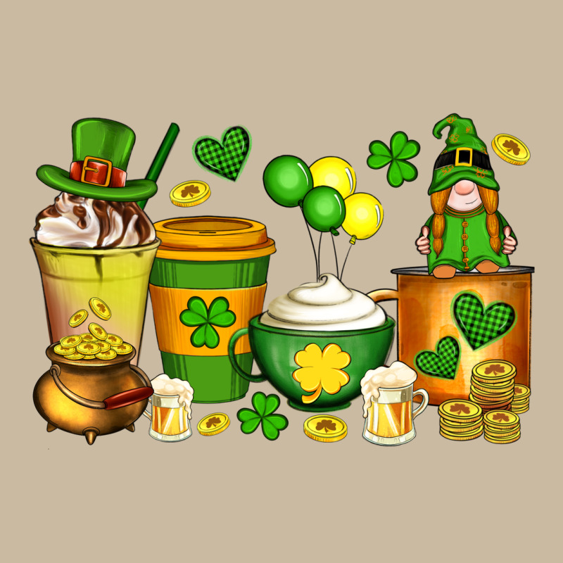 St Patrick's Day Coffee Cups With Gnome Long Sleeve Tee by Artiststas | Teevron